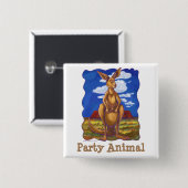 Kangaroo Party Center Button (Vorne & Hinten)