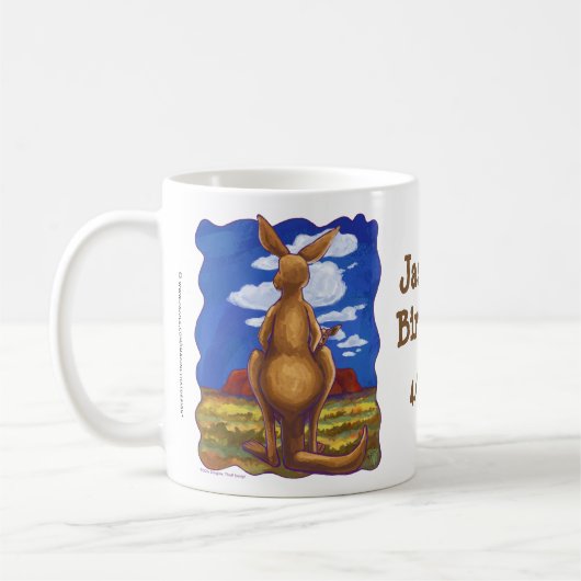 Kangaroo Party Center Kaffeetasse (Links)