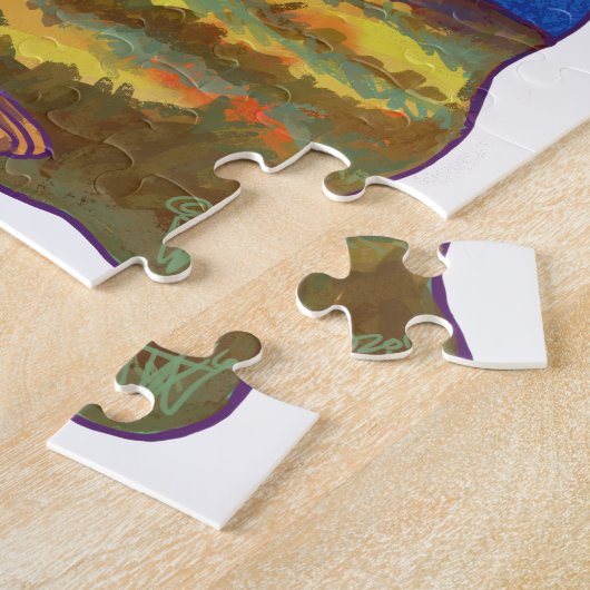 Kangaroo Party Center Puzzle (Seite)