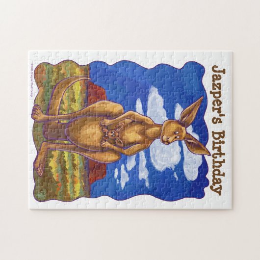 Kangaroo Party Center Puzzle (Horizontal)