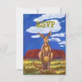 Kangaroo-Party Einladung (Vorderseite)