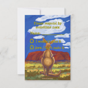 Kangaroo-Party Einladung