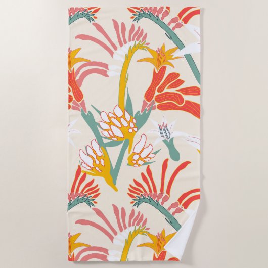 Kangaroo Paw Strandtuch (Vorderseite)