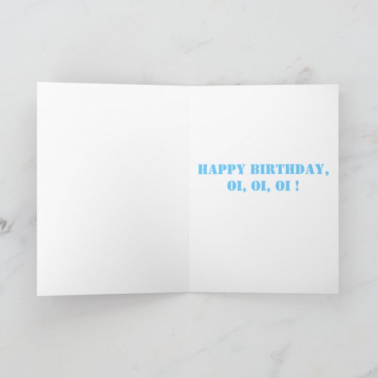 Kangaroo personalisierte Geburtstagskarte Karte (Innenseite)