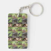 Kangaroo Picture Collage, Schlüsselanhänger (Rückseite)