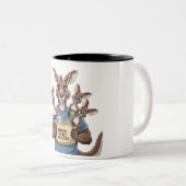 Kangaroo Pocket Protector - Funny Animal Vater Zweifarbige Tasse (VorderseiteRechts)