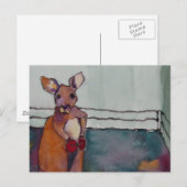 KANGAROO POST CARD POSTKARTE (Vorne/Hinten)