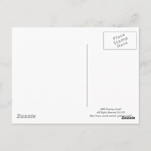 Kangaroo Postcard! Postkarte (Rückseite)