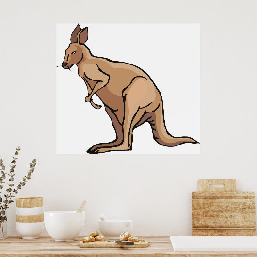 Kangaroo Poster (Küche)