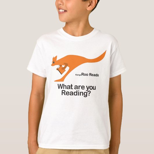 Kangaroo Reads T-Shirt (Vorderseite)