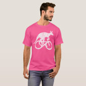 Kangaroo Reiten Fahrrad Funny Sport Motivation Tra T-Shirt (Vorne ganz)