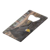 Kangaroo Relaxen mit Bier Australien Funny Geldbeutel Flaschenöffner (Rückseite Schrägansicht)