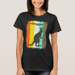 Kangaroo Retro 70er Vintag Animal T-Shirt