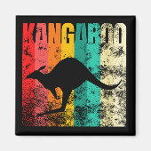 Kangaroo Retro Magnet (Vorne)