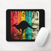 Kangaroo Retro Mousepad (Mit Mouse)