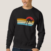 Kangaroo Retro Sunset Aussie Australia Kids Kangar Sweatshirt (Vorderseite)