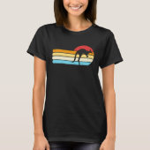 Kangaroo Retro Sunset Aussie Australia Kids Kangar T-Shirt (Vorderseite)
