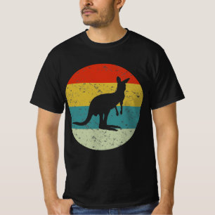 Kangaroo Retro Vintage Silhouette 70er T-Shirt