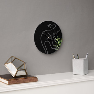 Kangaroo Runde Wanduhr