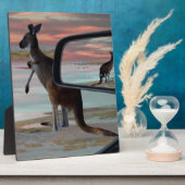 Kangaroo Sea Breezes Illusion Art Fotoplatte (Seite)
