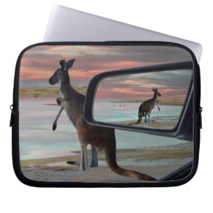 Kangaroo Sea Breezes Illusion Art Laptopschutzhülle