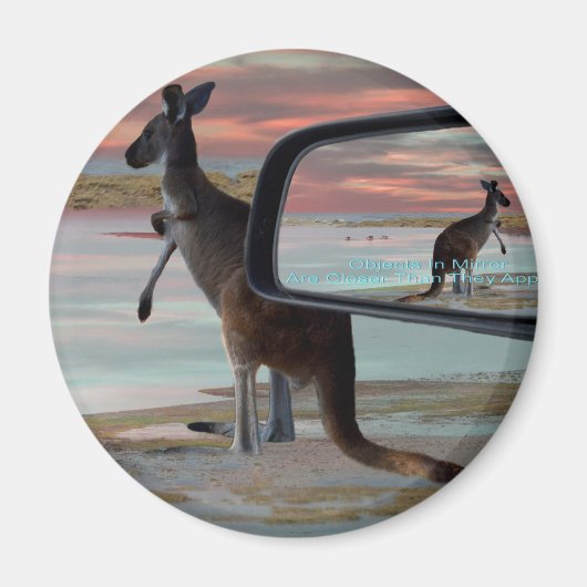Kangaroo Sea Breezes Illusion Art Magnet (Vorne)