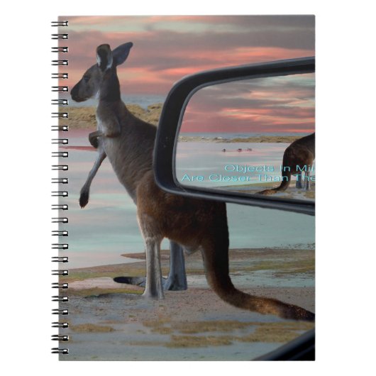 Kangaroo Sea Breezes Illusion Art Notizblock (Vorderseite)