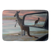 Kangaroo Seaside Breezes Illusion Art Badematte (Vorderseite)