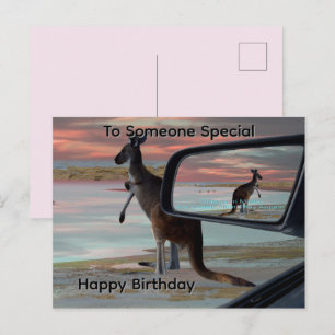 Kangaroo Seaside Breezes Illusion, Geburtstagspost Postkarte