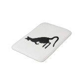 Kangaroo-Silhouette Badematte (Schrägansicht)