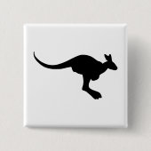 Kangaroo-Silhouette Button (Vorderseite)