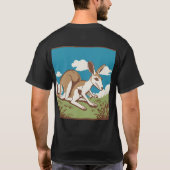 Kangaroo Silhouette Design T-Shirt (Rückseite)