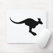 Kangaroo-Silhouette Mousepad (Mit Mouse)