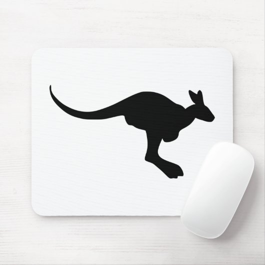 Kangaroo-Silhouette Mousepad (Mit Mouse)