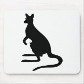 Kangaroo-Silhouette Mousepad (Vorne)