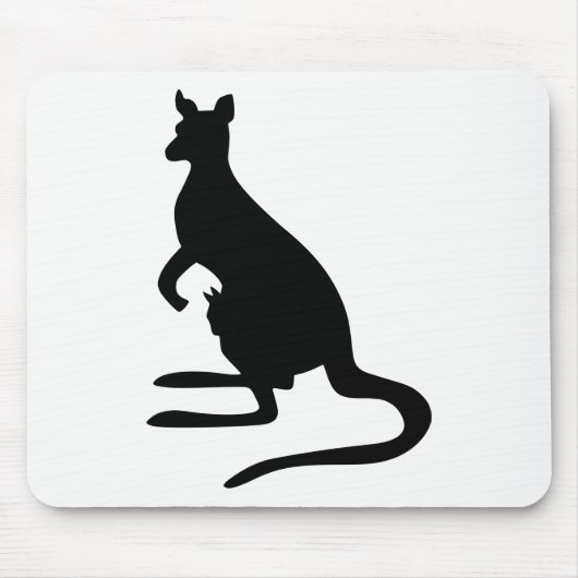 Kangaroo-Silhouette Mousepad (Vorne)