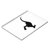 Kangaroo-Silhouette Notizblock (Linke Seite)