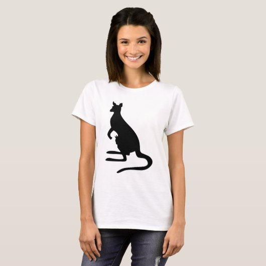 Kangaroo-Silhouette T-Shirt (Vorne ganz)