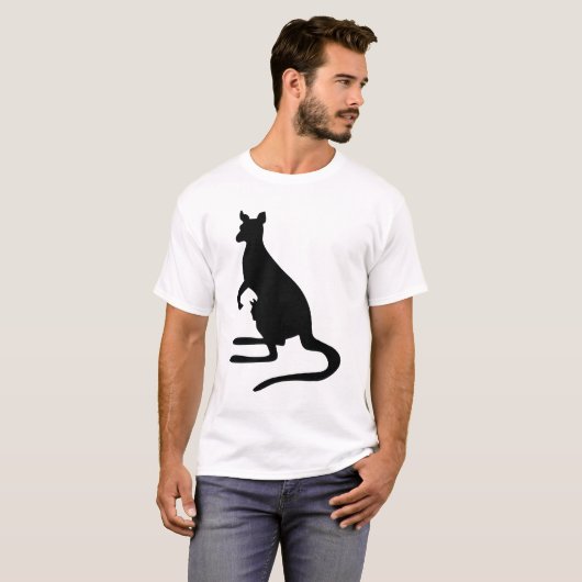 Kangaroo-Silhouette T-Shirt (Vorne ganz)