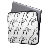 Kangaroo Sketch Laptopschutzhülle (Vorderseite Links)
