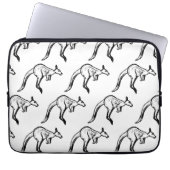 Kangaroo Sketch Laptopschutzhülle (Vorderseite)