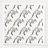 Kangaroo Sketch Serviette (Vorderseite)