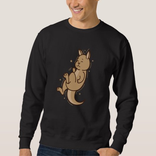 Kangaroo sleeping Australia Outback Animal Sweatshirt (Vorderseite)