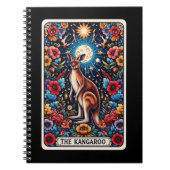 Kangaroo Spirit Tarot Card Notebook Notizblock (Vorderseite)