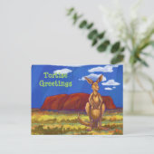 Kangaroo Stationery Postkarte (Stehend Vorderseite)
