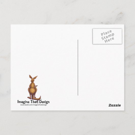 Kangaroo Stationery Postkarte (Rückseite)