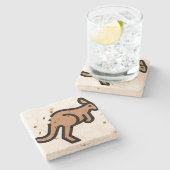 Kangaroo Steinuntersetzer (Seitenansicht)