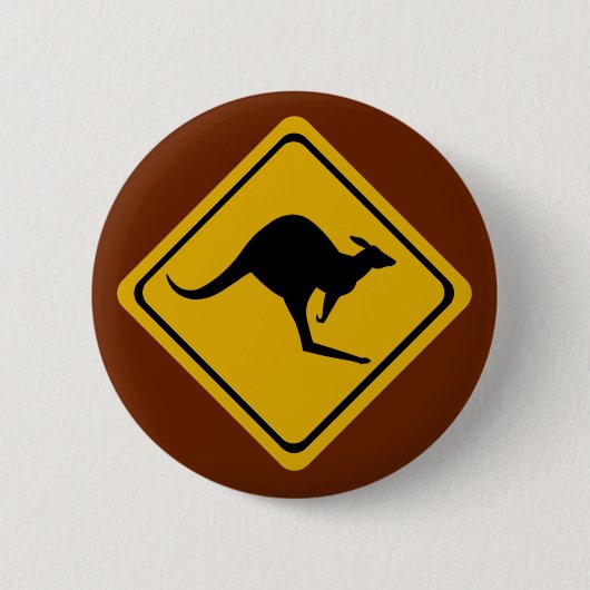 Kangaroo-Straße Button (Vorderseite)