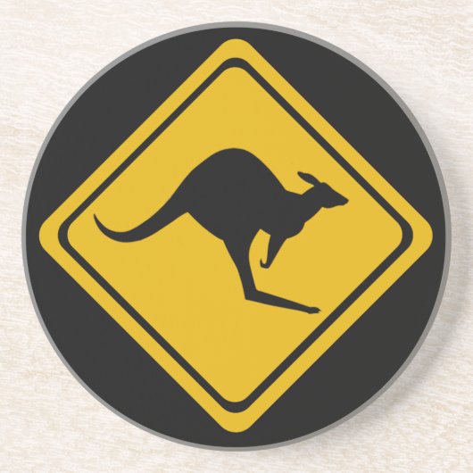 Kangaroo-Straße Getränkeuntersetzer (Vorne)
