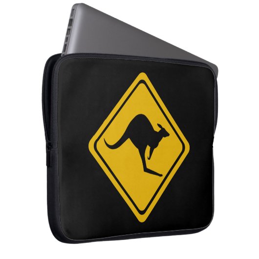 Kangaroo-Straße Laptopschutzhülle (Vorne Rechts)